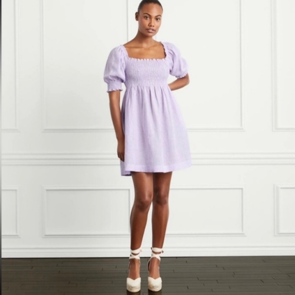 Hill House linen lilac stripe Athena